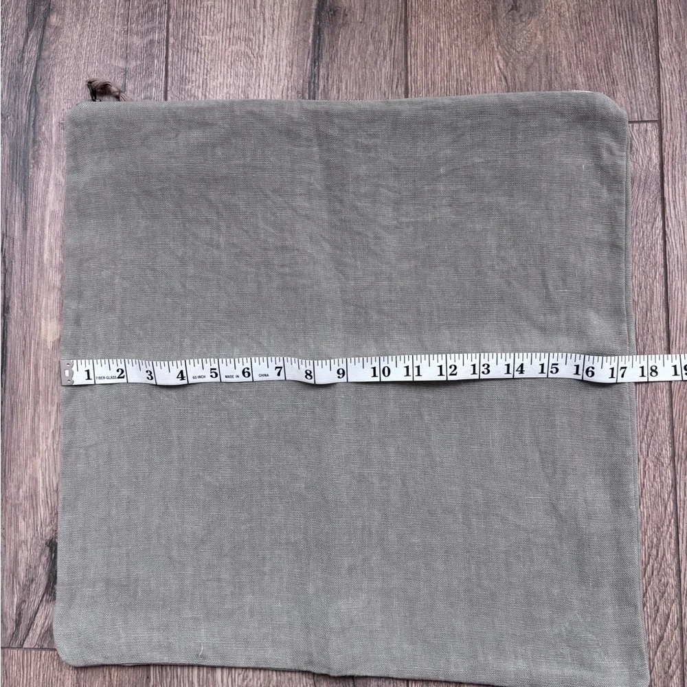 Zara Home Washed Linen Pillow Cover 17.5” Square Neutral Natural Linen